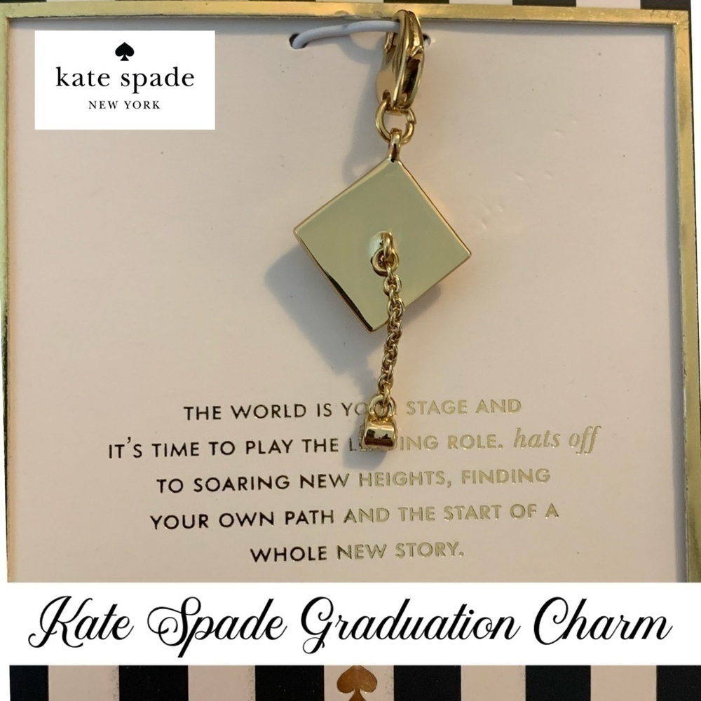 Kate Spade Graduation Charm Bracelet (Charm ONLY)